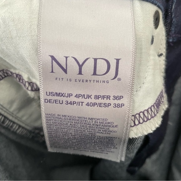 NYDJ Womens Denim Jeans Size 4P AMI Skinny Ankle Mid Rise Stretch Lift Tuck Tech - Picture 7 of 9